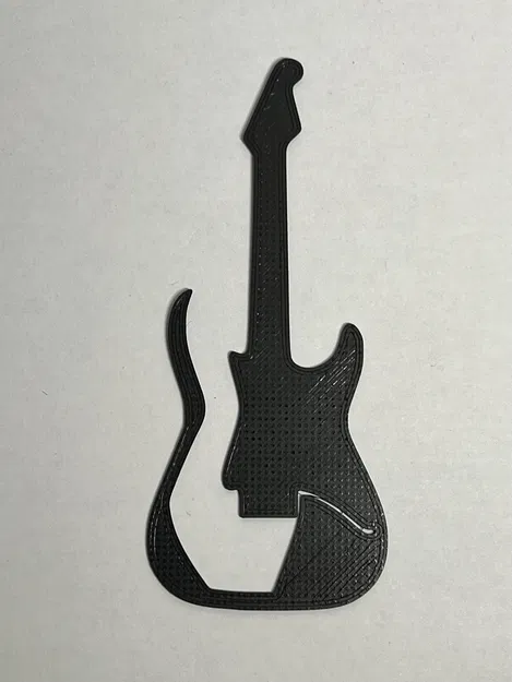 Mô hình trang trí tường hình đàn Electric Guitar in 3D nghệ thuật - Image 1