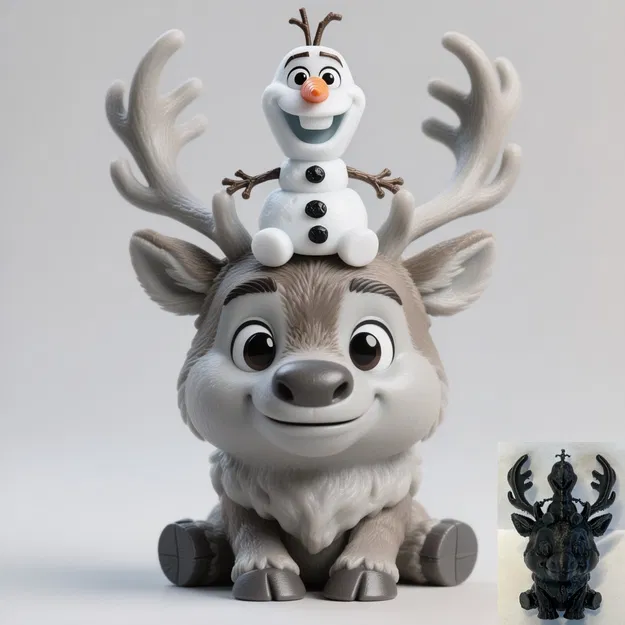 Mô hình Chibi Olaf & Sven - Image 1