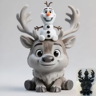 Mô hình Chibi Olaf & Sven