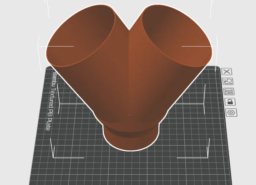 Khớp nối chữ Y 75x100mm cho hệ thống Webasto (Thiết kế 3D) - Image 1