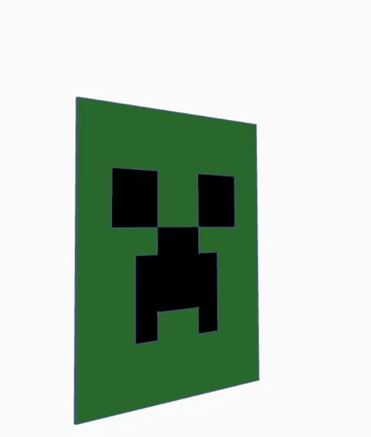 Mô hình trang trí treo tường Creeper Minecraft 3D độc đáo - Image 2