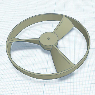 Mô hình cánh quạt tản nhiệt (Fan propeller) thiết kế tối ưu