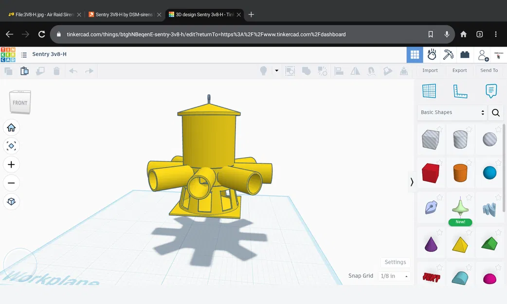 Mô hình còi báo động Sentry 3V8-H - Image 2