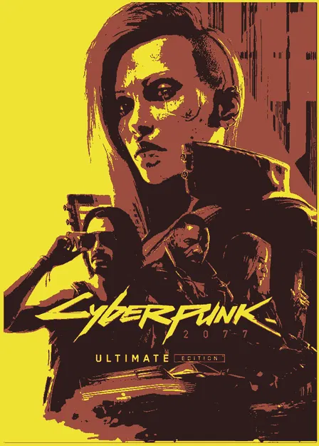 Tấm poster nghệ thuật Cyberpunk 3D ấn tượng trang trí tường - Image 1