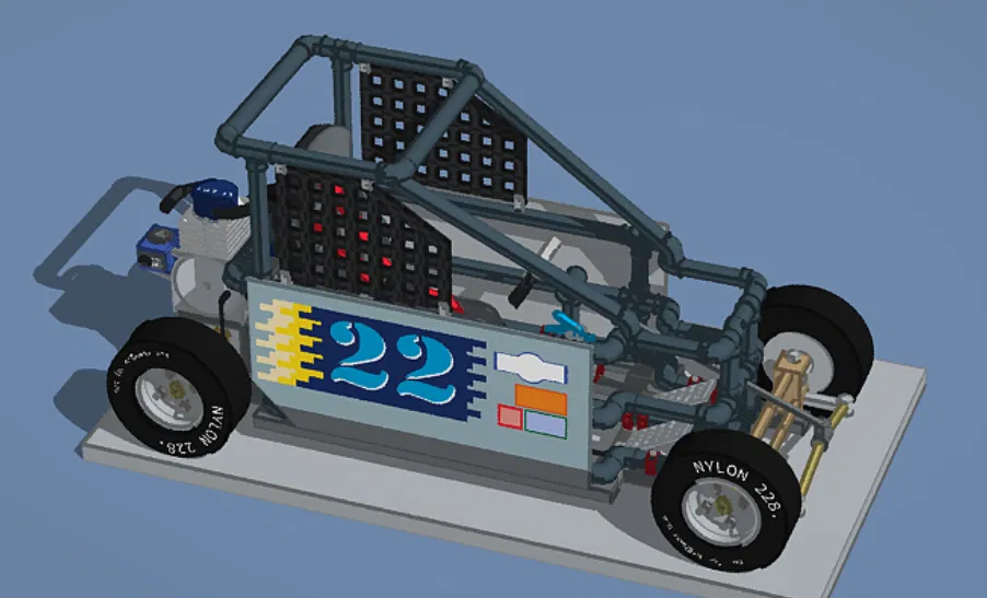 Mô hình xe đua mini 3D (mini race car) phong cách độc đáo - Image 1