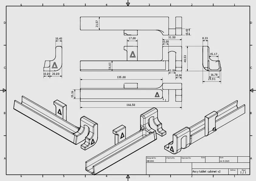 Giá đỡ máy tính bảng gắn tủ bếp V2 - Image 3