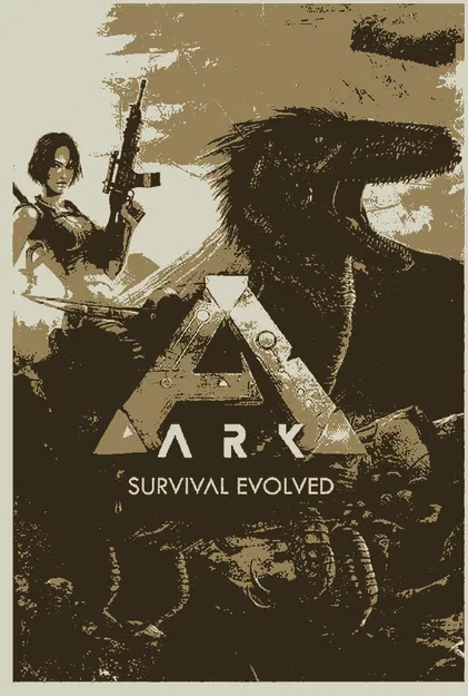 Poster 3D ARK: Survival Evolved - Decor siêu ngầu cho game thủ - Image 1
