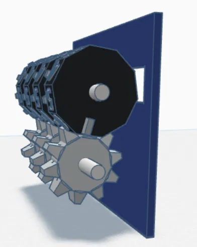 Mô hình bộ đếm cơ học 4 chữ số bằng in 3D tinh tế - Image 1