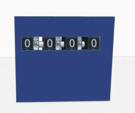 Mô hình bộ đếm cơ học 4 chữ số bằng in 3D tinh tế - Image 3