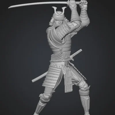 Mô hình Crimson Samurai - Tượng chiến binh Nhật Bản 3D tinh xảo