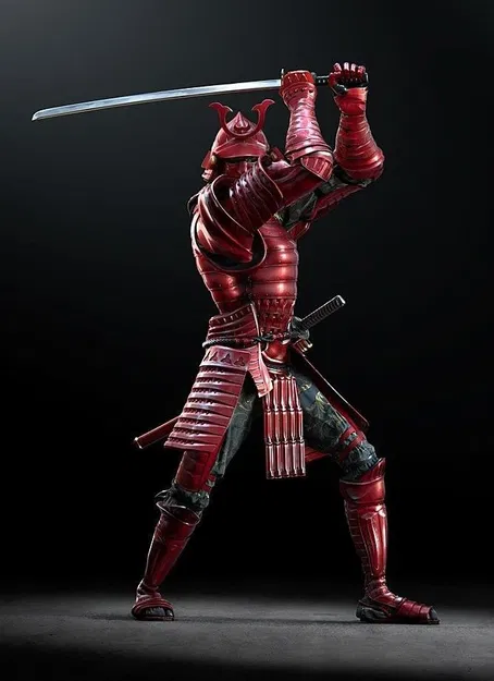Mô hình Crimson Samurai - Tượng chiến binh Nhật Bản 3D tinh xảo - Image 2