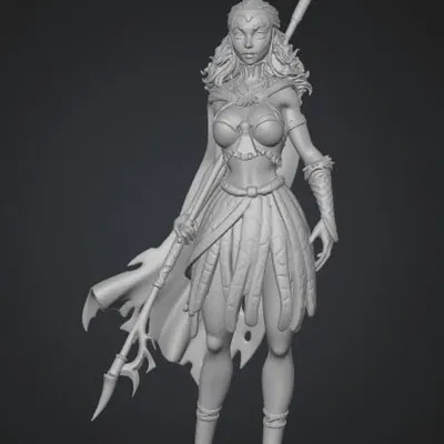 Mô hình 3D Ember Huntress - Nữ chiến binh bộ lạc ấn tượng