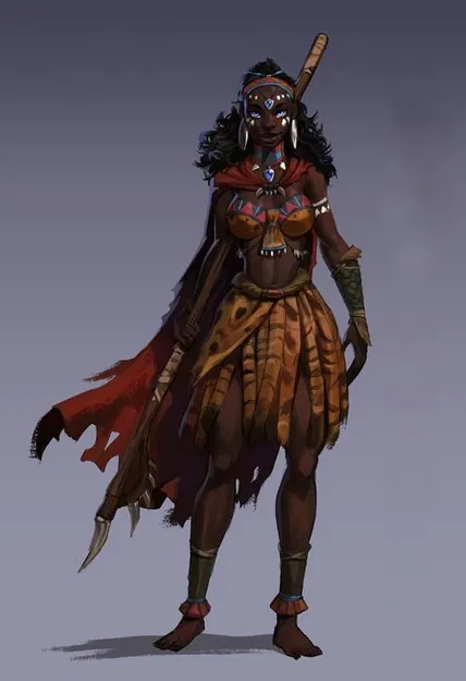 Mô hình 3D Ember Huntress - Nữ chiến binh bộ lạc ấn tượng - Image 2