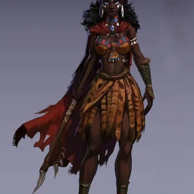 Mô hình 3D Ember Huntress - Nữ chiến binh bộ lạc ấn tượng