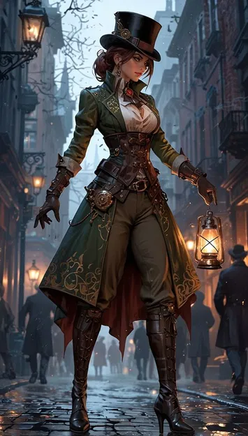 Mô hình 3D Người gác đèn phong cách Steampunk cực đẹp và chi tiết - Image 2