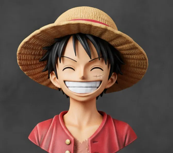Mô hình tượng bán thân Monkey D. Luffy - One Piece (File in 3D STL) - Image 1