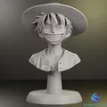 Mô hình tượng bán thân Monkey D. Luffy - One Piece (File in 3D STL) - Thumbnail 4