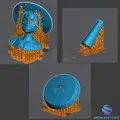 Mô hình tượng bán thân Monkey D. Luffy - One Piece (File in 3D STL) - Thumbnail 6