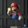 Mô hình 3D STL Tượng bán thân Super Mario cầm ngôi sao Super Star - Thumbnail 1
