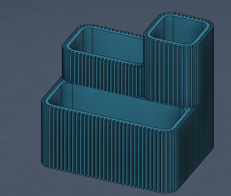 Chậu Cây 3 Tầng Dạng Thác Nước Hiện Đại / Bình Hoa & Hộp Đựng Đồ 3-trong-1 - Image 1