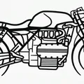 Mô hình trang trí treo tường BMW K1100 Cafe Racer in 3D - Thumbnail 3