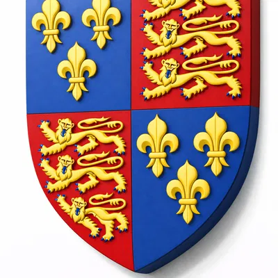 Mô hình khiên huy hiệu hoàng gia Vua Henry V thời Trung cổ