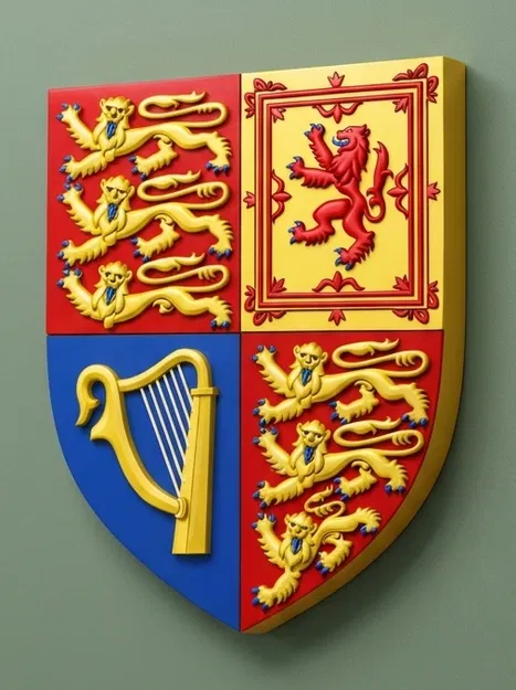 Quốc huy Vương quốc Anh - Biểu tượng Hoàng gia Anh Quốc - Image 1