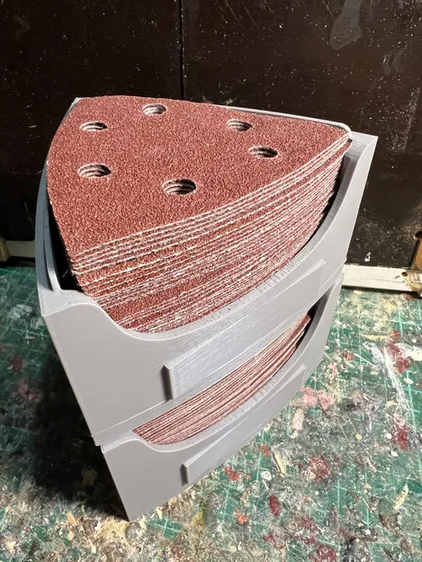 Khay Đựng Giấy Nhám Hình Tam Giác - Phụ Kiện Xếp Chồng Gọn Gàng - Image 4