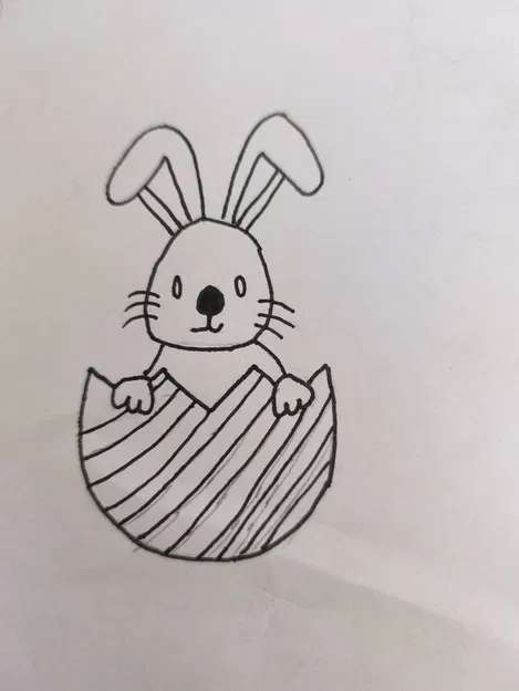 Khuôn cắt bánh quy hình chú thỏ Phục sinh - Image 1