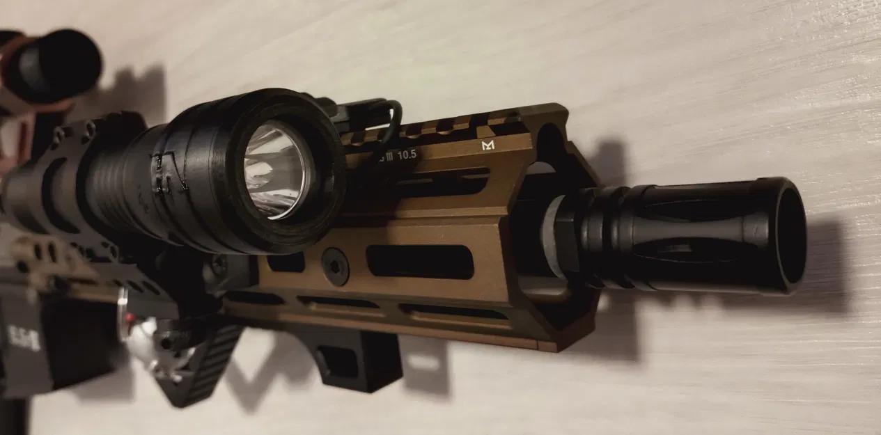 Nắp bảo vệ đèn pin 29mm cho Airsoft: Thiết kế bền bỉ, dễ in 3D - Image 2