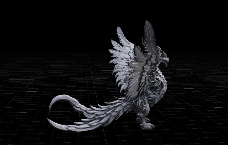 Mô hình Rồng Phượng hoàng Phoenix Dragon tinh xảo cho in 3D - Image 1