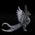 Mô hình Rồng Phượng hoàng Phoenix Dragon tinh xảo cho in 3D - Thumbnail 1