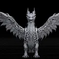 Mô hình Rồng Phượng hoàng Phoenix Dragon tinh xảo cho in 3D - Thumbnail 2