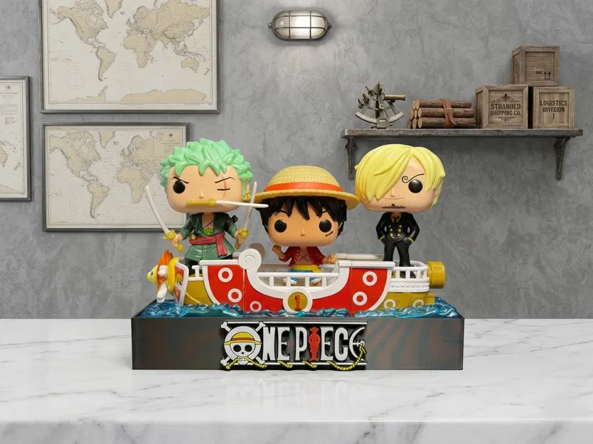 Kệ Trưng Bày One Piece Cho Funko Kinder - Thiết Kế 2 Phần Có Khớp Nối - Image 1