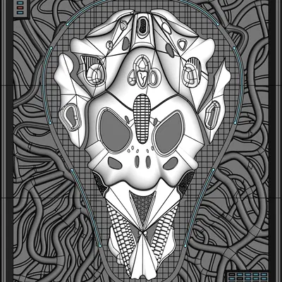 Tác phẩm điêu khắc treo tường 3D Chambre 009