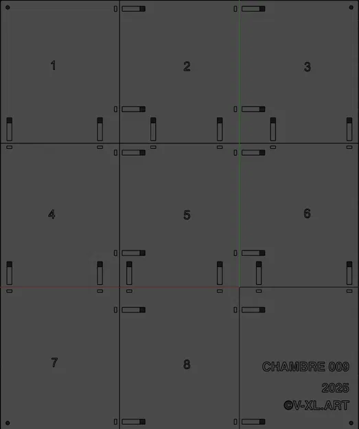 Tác phẩm điêu khắc treo tường 3D Chambre 009 - Image 2