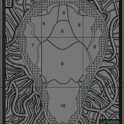 Tác phẩm điêu khắc treo tường 3D Chambre 009