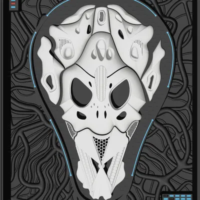 Tác phẩm điêu khắc treo tường 3D Chambre 009