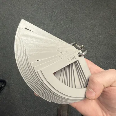 Thước đo bán kính (Radius Templates) hệ Imperial từ 3 inch đến 4.5 inch