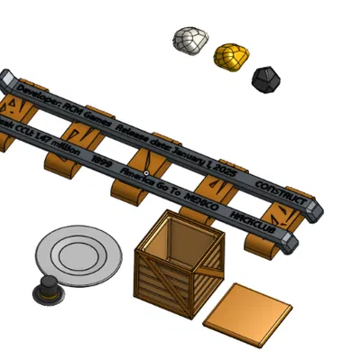 Bộ sưu tập mô hình 3D phụ kiện game Dead Rails Roblox ấn tượng