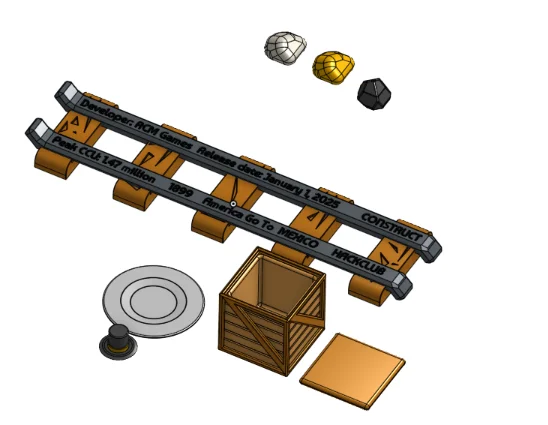 Bộ sưu tập mô hình 3D phụ kiện game Dead Rails Roblox ấn tượng