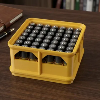 Hộp đựng pin AAA 49 viên xếp chồng thông minh in 3D