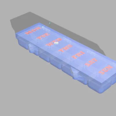 Hộp chia thuốc (Pill organizer) có khóa từ tính