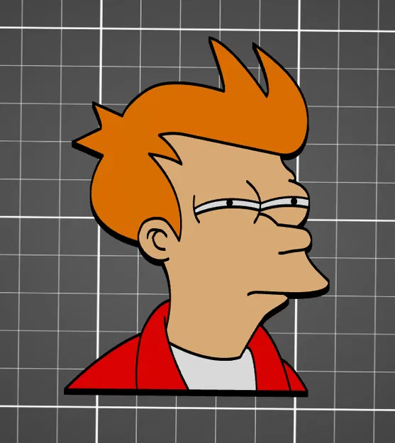 Nam châm tủ lạnh Philip J. Fry (Futurama) in 3D đa màu - Image 1