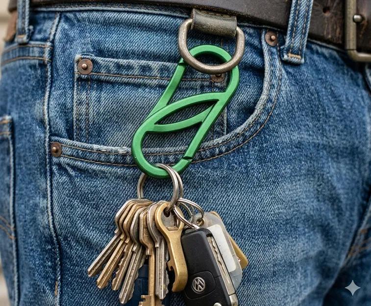 Vector-D2.1 - Carabiner hai đầu đa năng tối ưu cho in 3D - Image 2