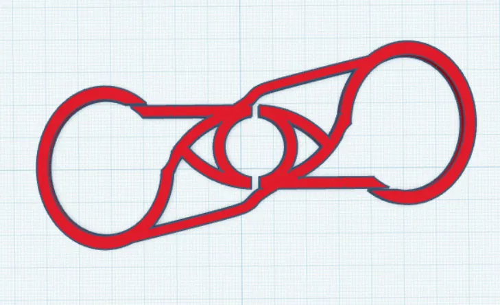 Vector-D2 - Móc khóa đa năng thiết kế đối xứng - Image 2