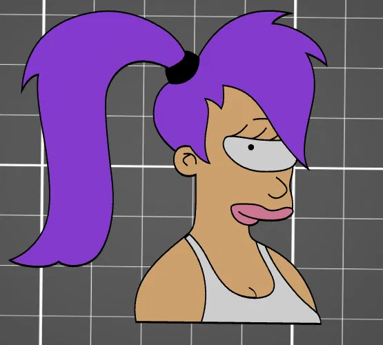 Nam châm in 3D nhân vật Turanga Leela từ Futurama siêu đẹp - Image 1