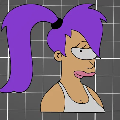 Nam châm in 3D nhân vật Turanga Leela từ Futurama siêu đẹp