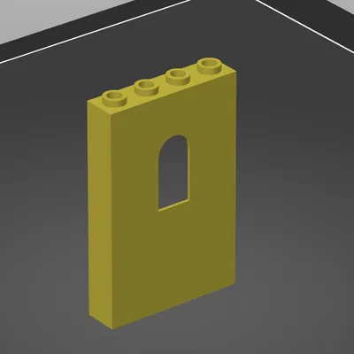 Mô hình mảnh ghép tường cửa sổ 3D phong cách LEGO 60808