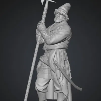 Mô hình 3D chiến binh Nga Streletsky Regiment chi tiết